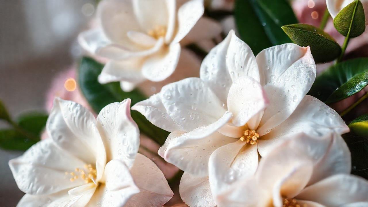 Un jardín lujoso y sereno florece