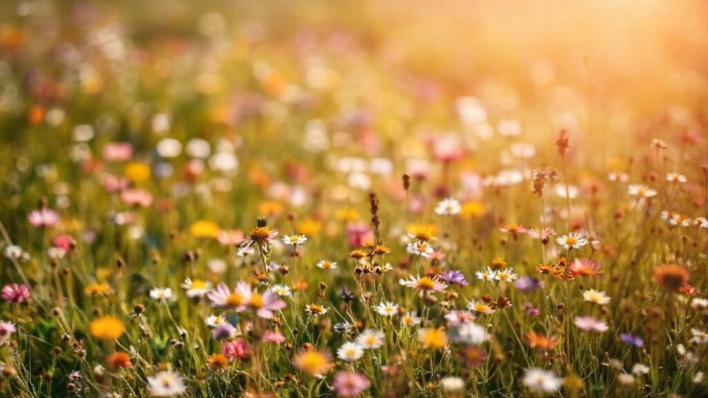 Prado floral primaveral