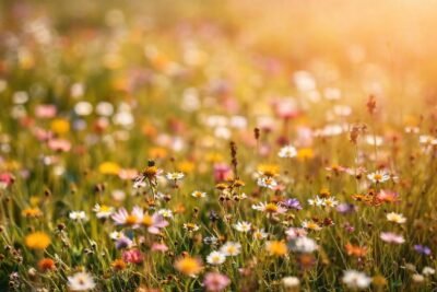 Prado floral primaveral