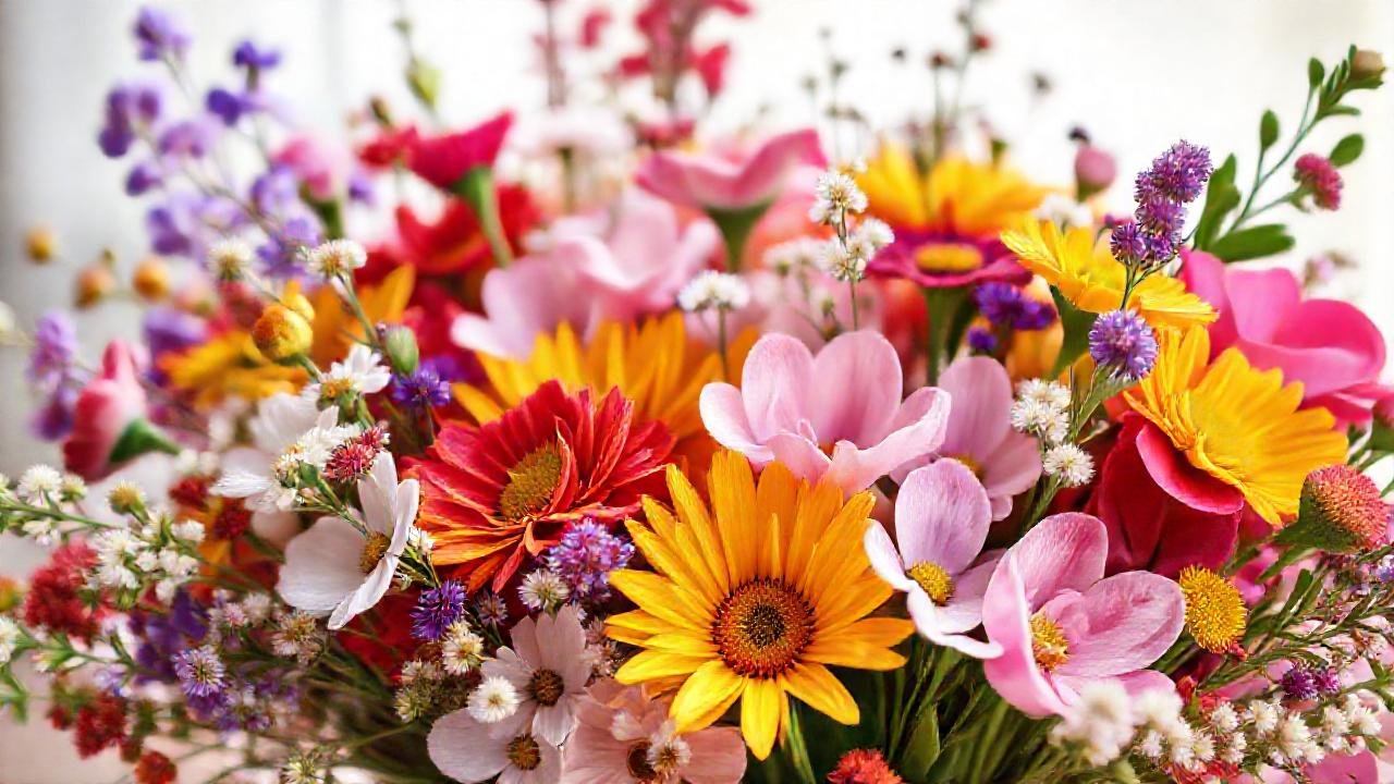 Un ramo floral romántico de Valentines