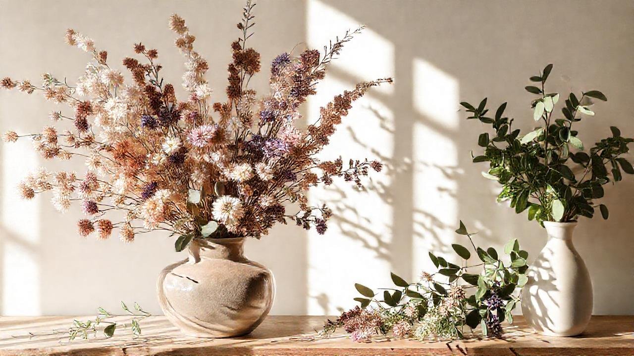 Una composición floral elegante y serena