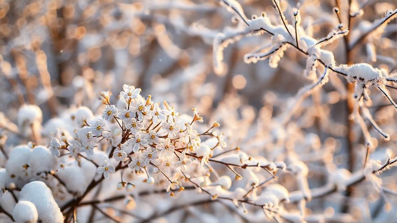 Jazmín nevado: belleza invernal serena