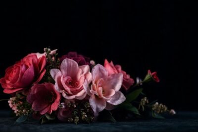 Un arreglo floral elegante y sofisticado