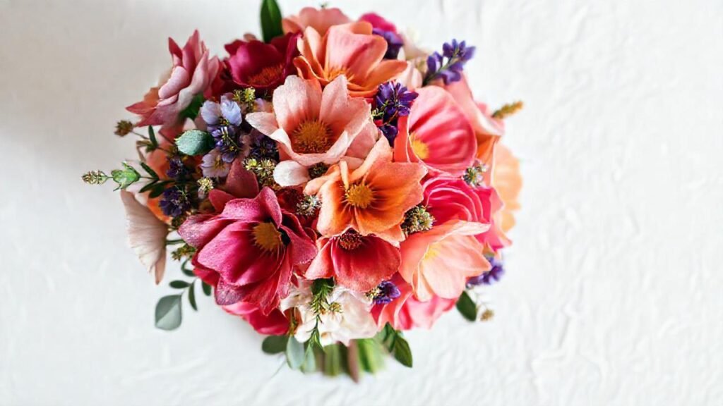 Un ramo de flores vibrante y elegante