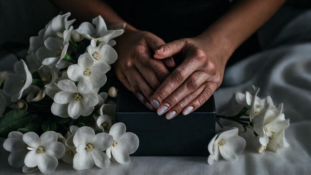 Elegancia triste en tenue luz