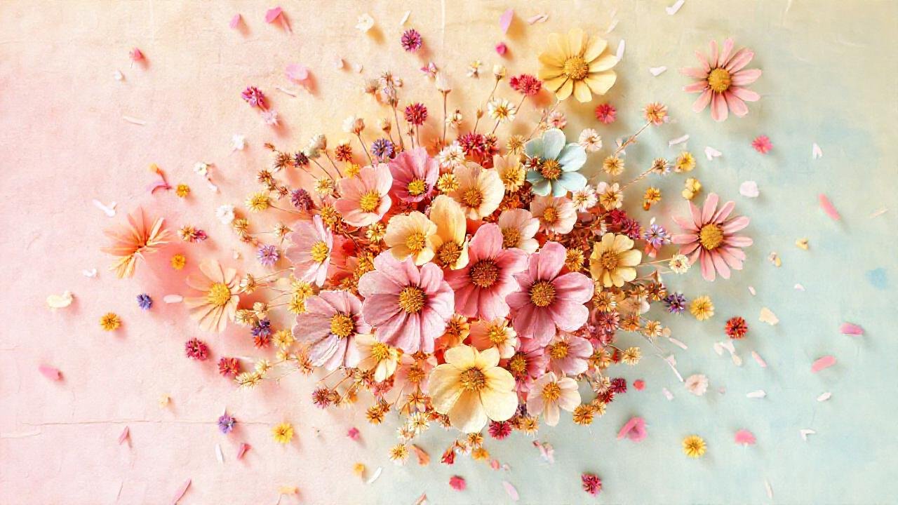 Una ilustración alegre y festiva de primavera