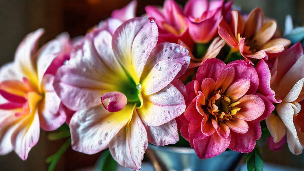 Un arreglo floral elegante y vibrante