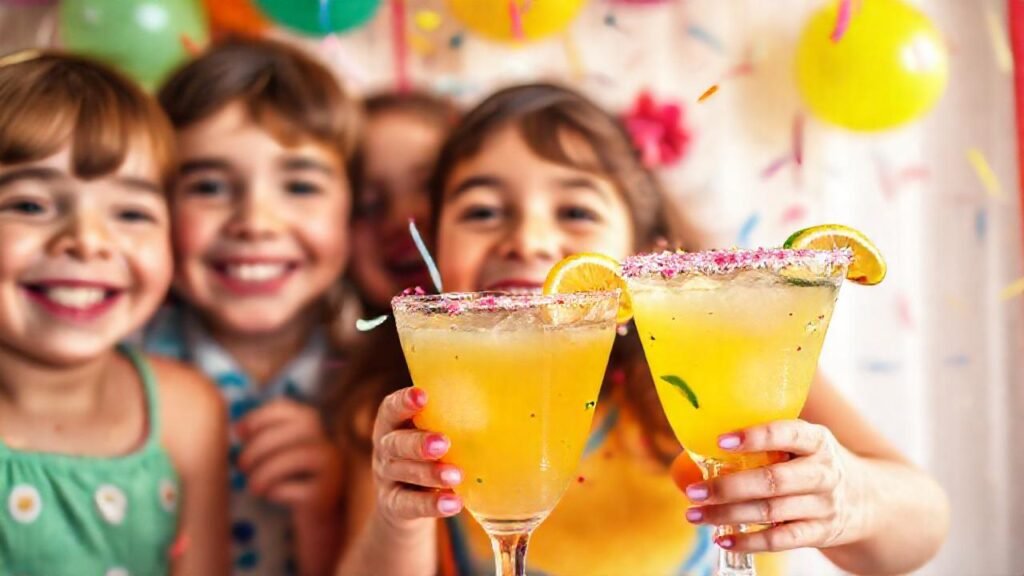 Fiesta infantil alegre y colorida