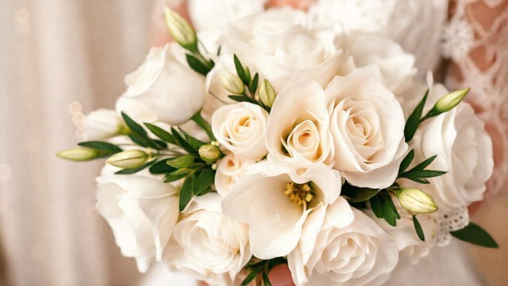 Un ramo romántico evoca un bodorón elegante