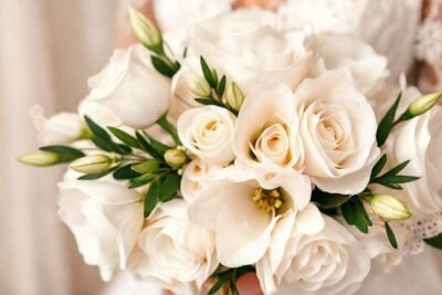 Un ramo romántico evoca un bodorón elegante