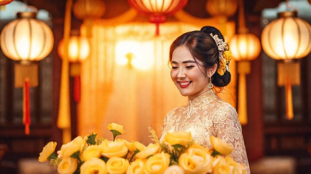 Una boda china elegante y serena