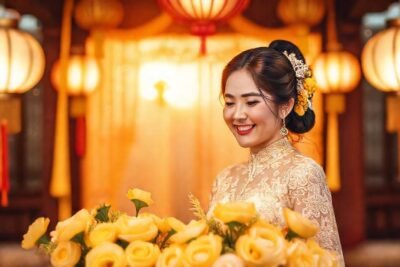 Una boda china elegante y serena