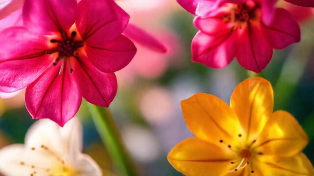 Flores jacinto etéreas