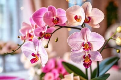 Orquídeas elegantes crean un regalo romántico