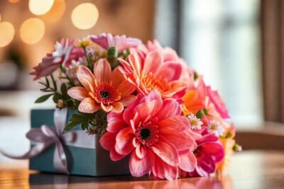 Un ramo floral elegante y suave