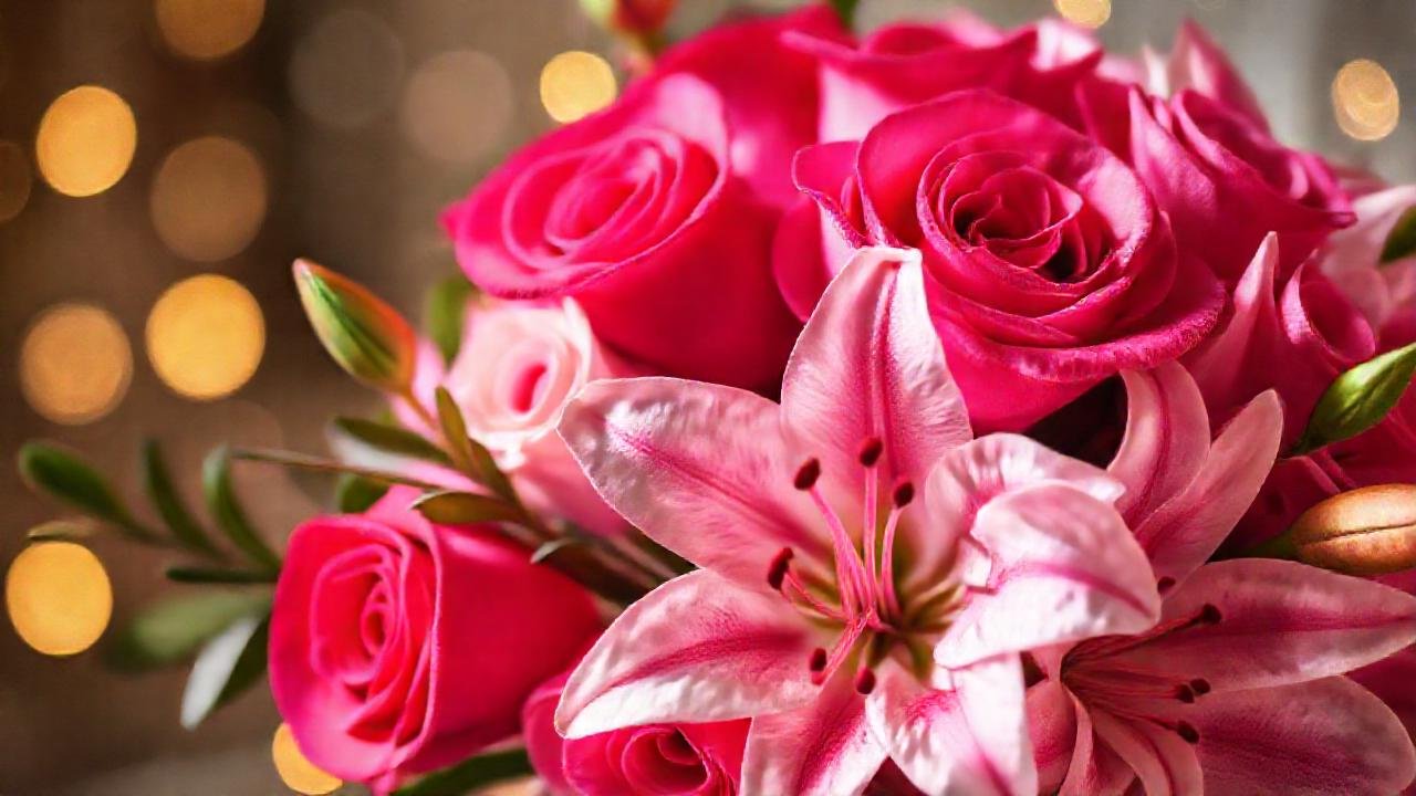 Un ramo romántico, lujoso y delicado