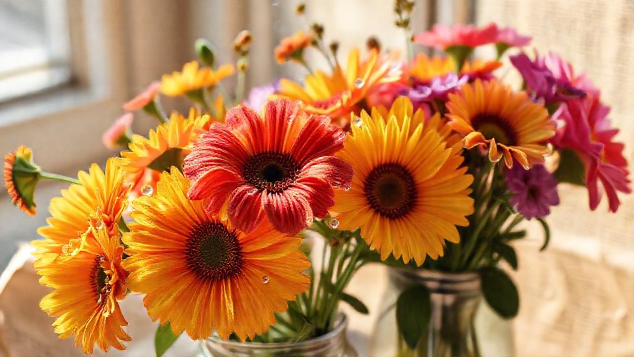 Flores de verano capturan luz y belleza