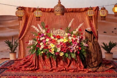 Una celebración árabe rica y colorida