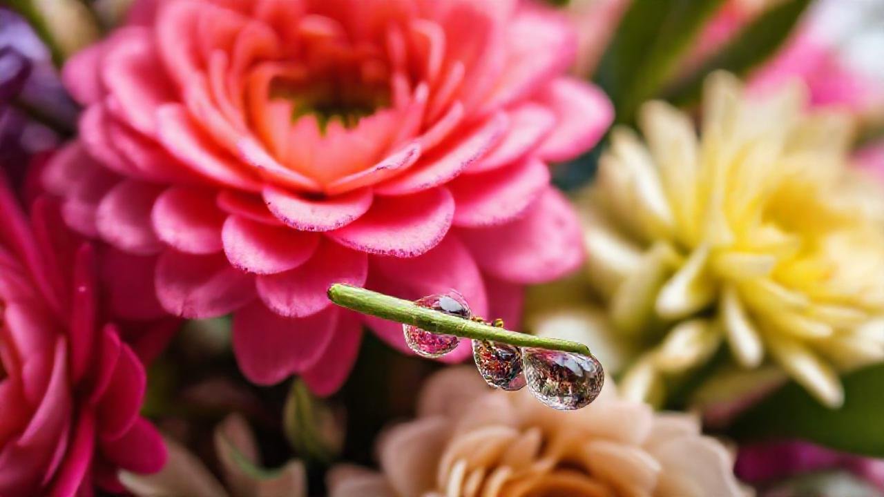 Un ramo floral delicado y natural