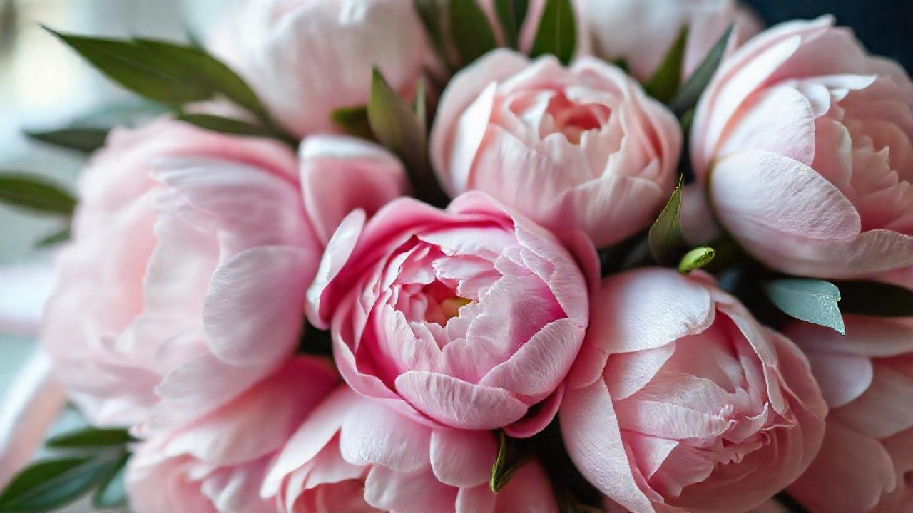 Peonías románticas evocan elegancia juvenil y celebración