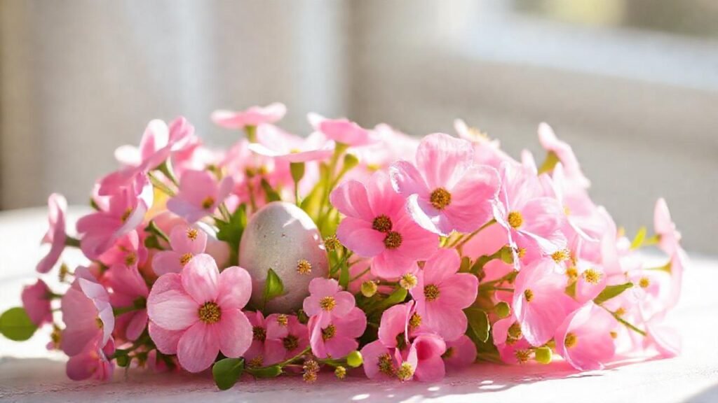 Un pastel rosa celebra la primavera