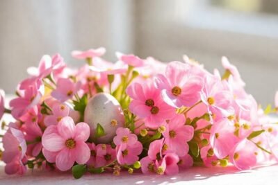 Un pastel rosa celebra la primavera