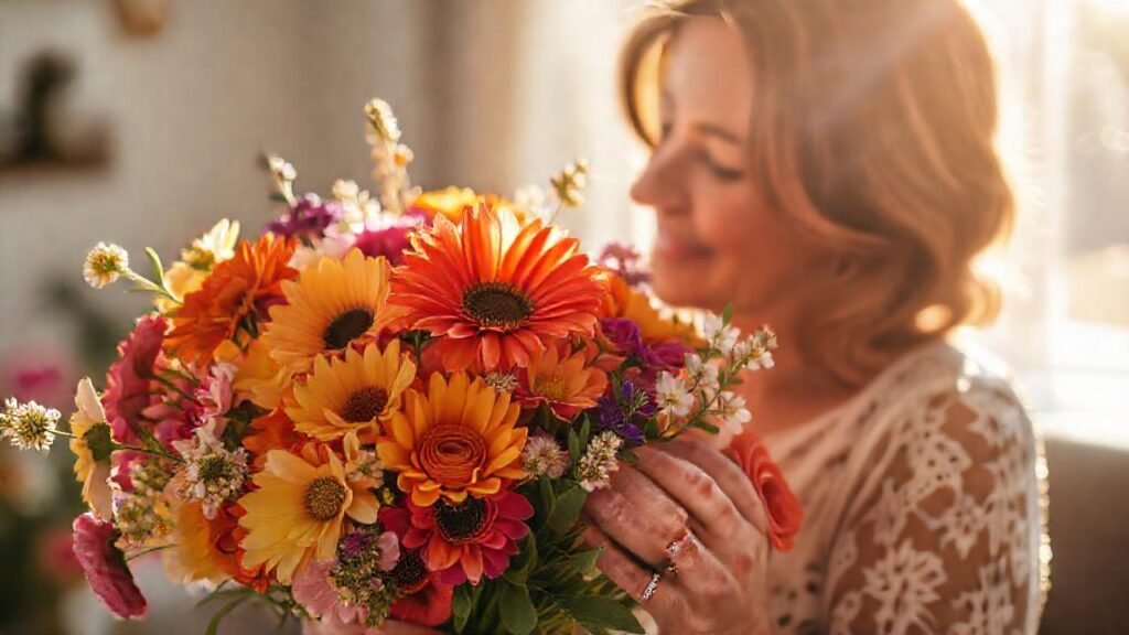 Un regalo floral cálido y afectuoso