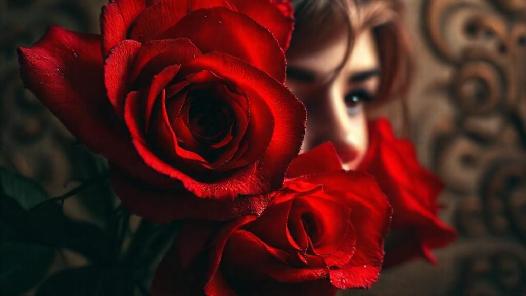Rosas rojas evocan pasión y misterio