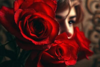 Rosas rojas evocan pasión y misterio