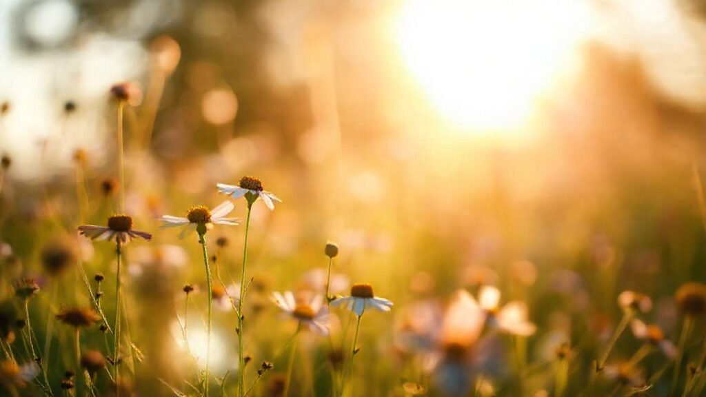 Flores románticas evocan un sueño dorado