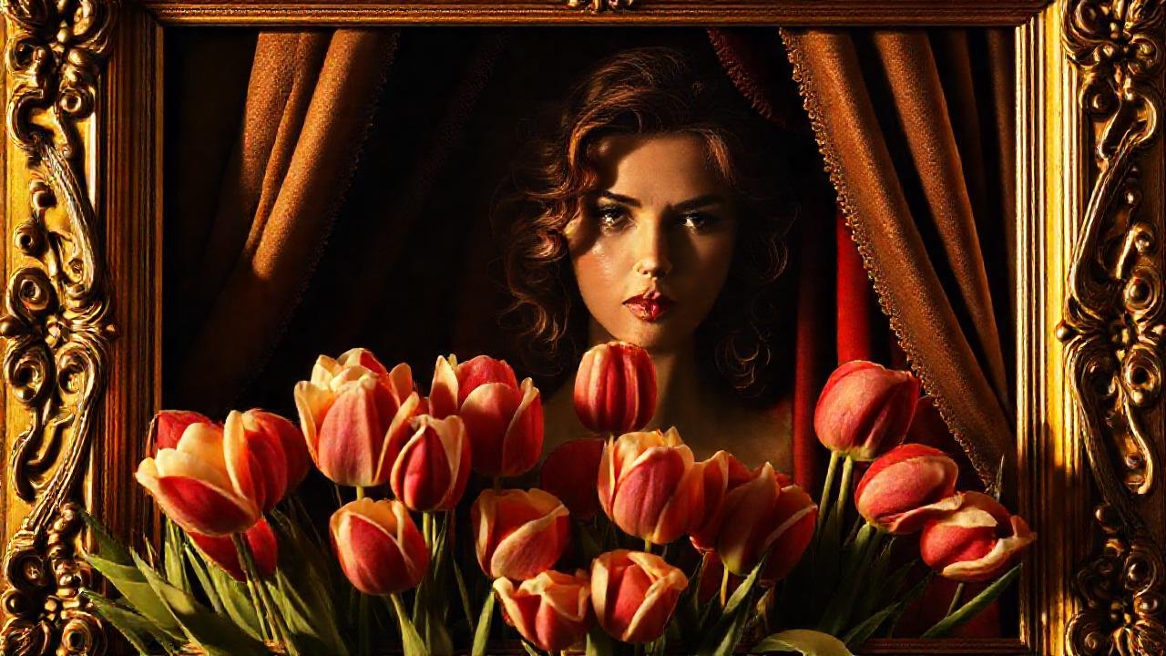 Tulipanes holandeses: belleza melancólica y dorada