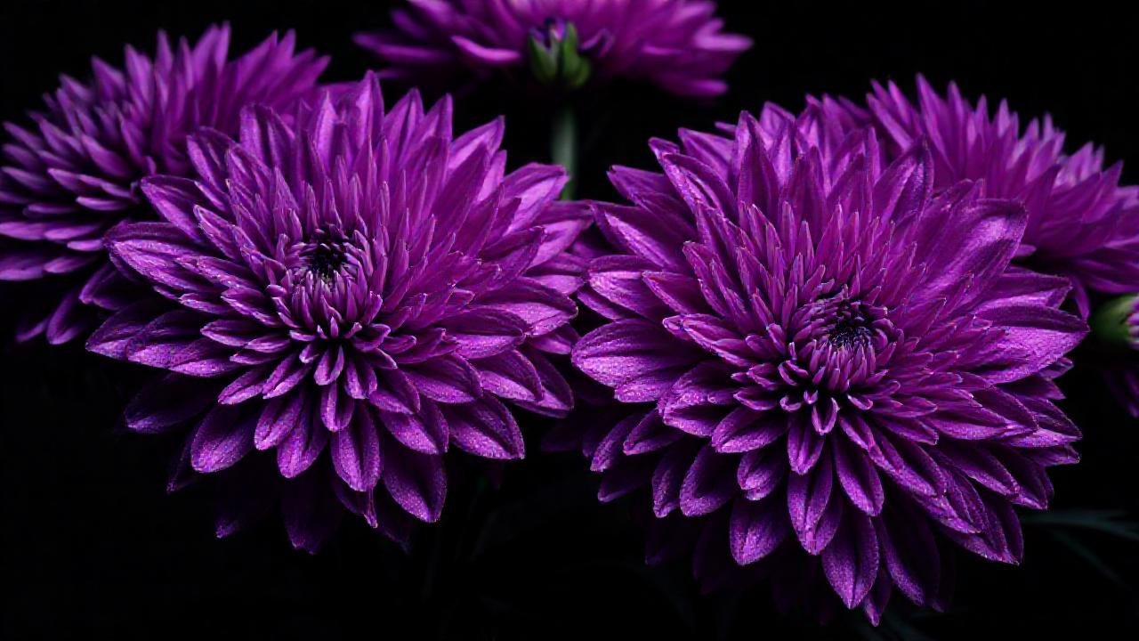 Crisantemos morados: belleza elegante y simbólica