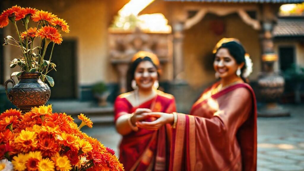 Un matrimonio feliz en un templo