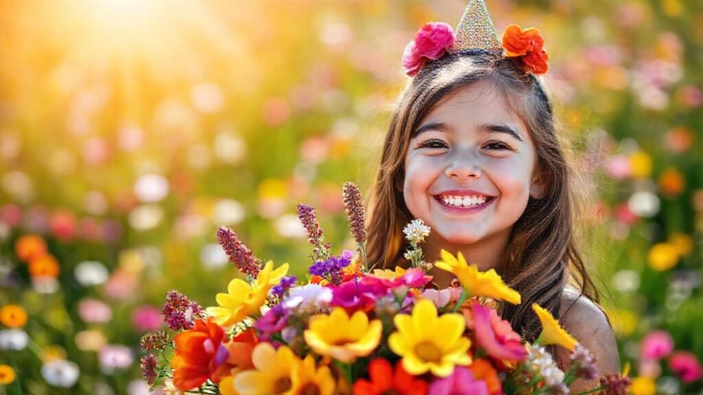 Un cumpleaños feliz en colores brillantes