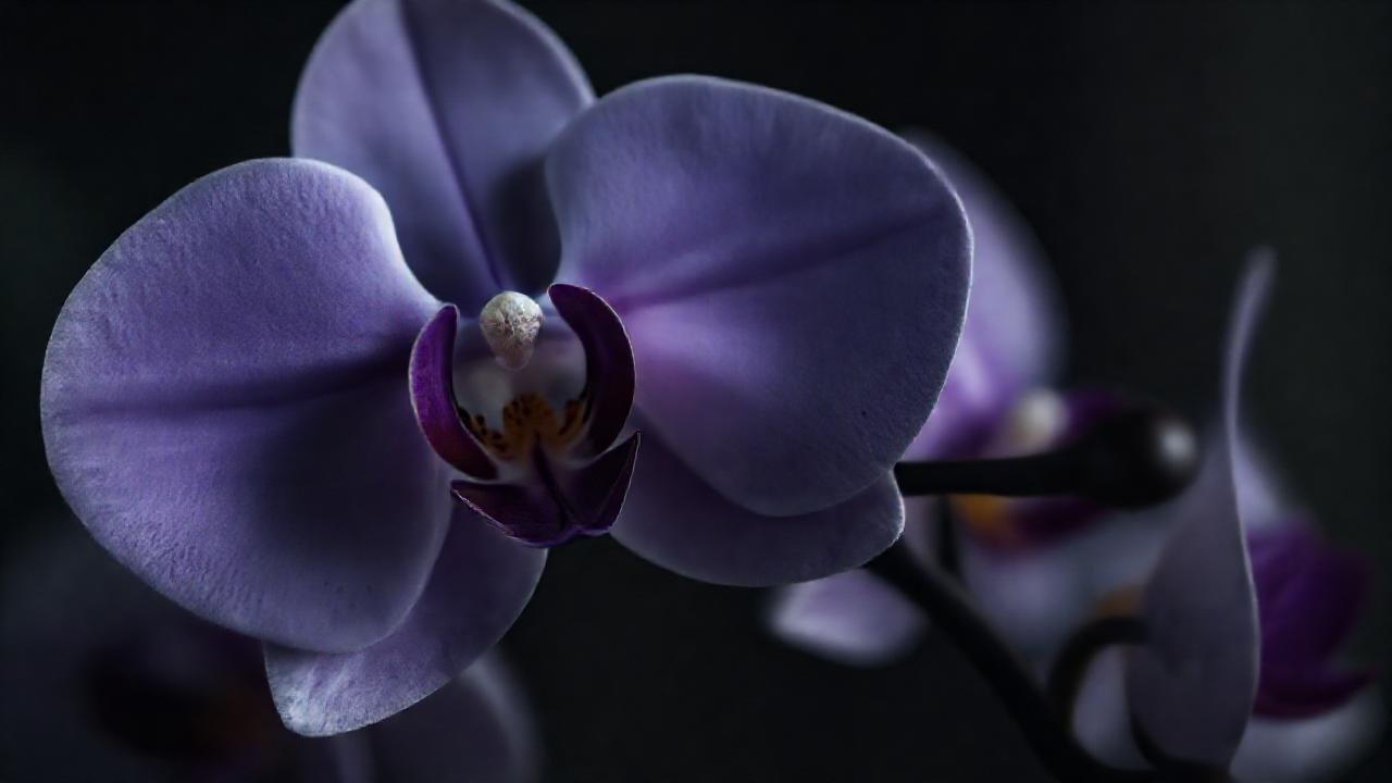 Orquídeas oscuras evocan belleza delicada y respeto