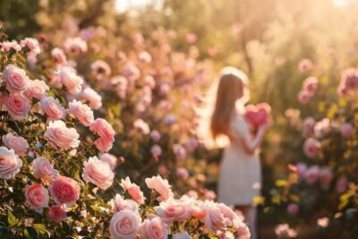 Un jardín romántico celebra el amor