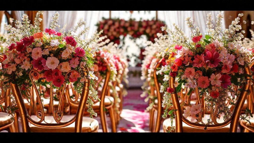 Un ambiente elegante y florido