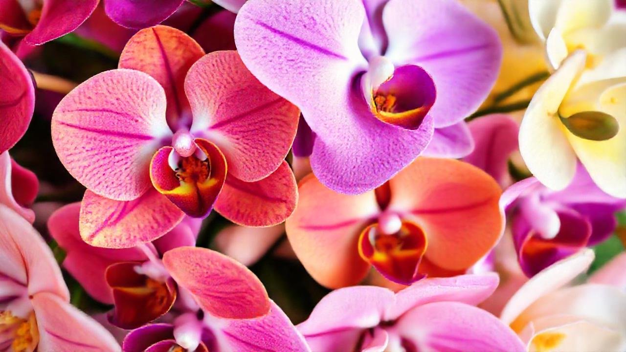 Orquídeas exóticas transmiten amor romántico
