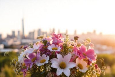 Un ramo elegante con gratitud florida