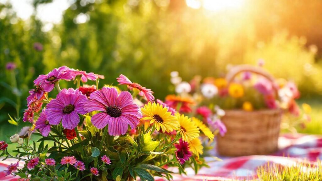 Un picnic floral celebra el Día del Padre