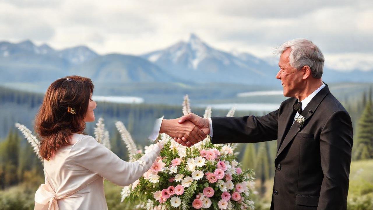 Un arreglo floral elegante celebra la tradición