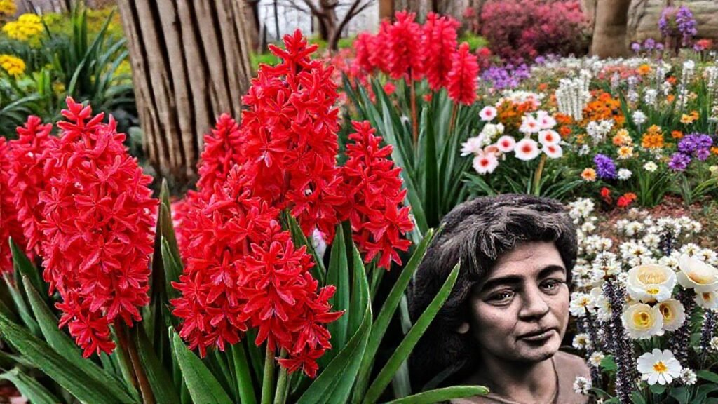 Jacintos carmín evocan belleza y emoción