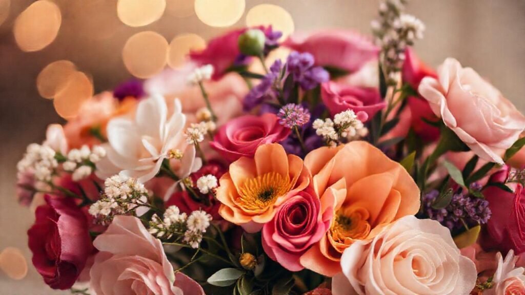 Un ramo floral romántico y elegante