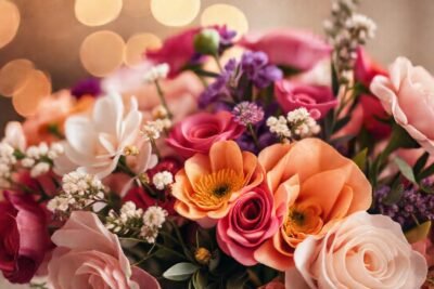 Un ramo floral romántico y elegante