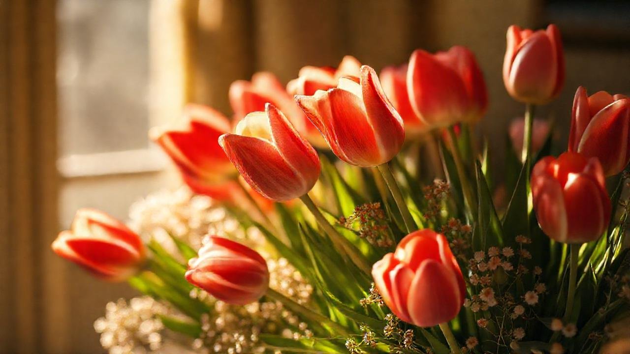 Tulipanes evocan belleza melancólica y esperanza