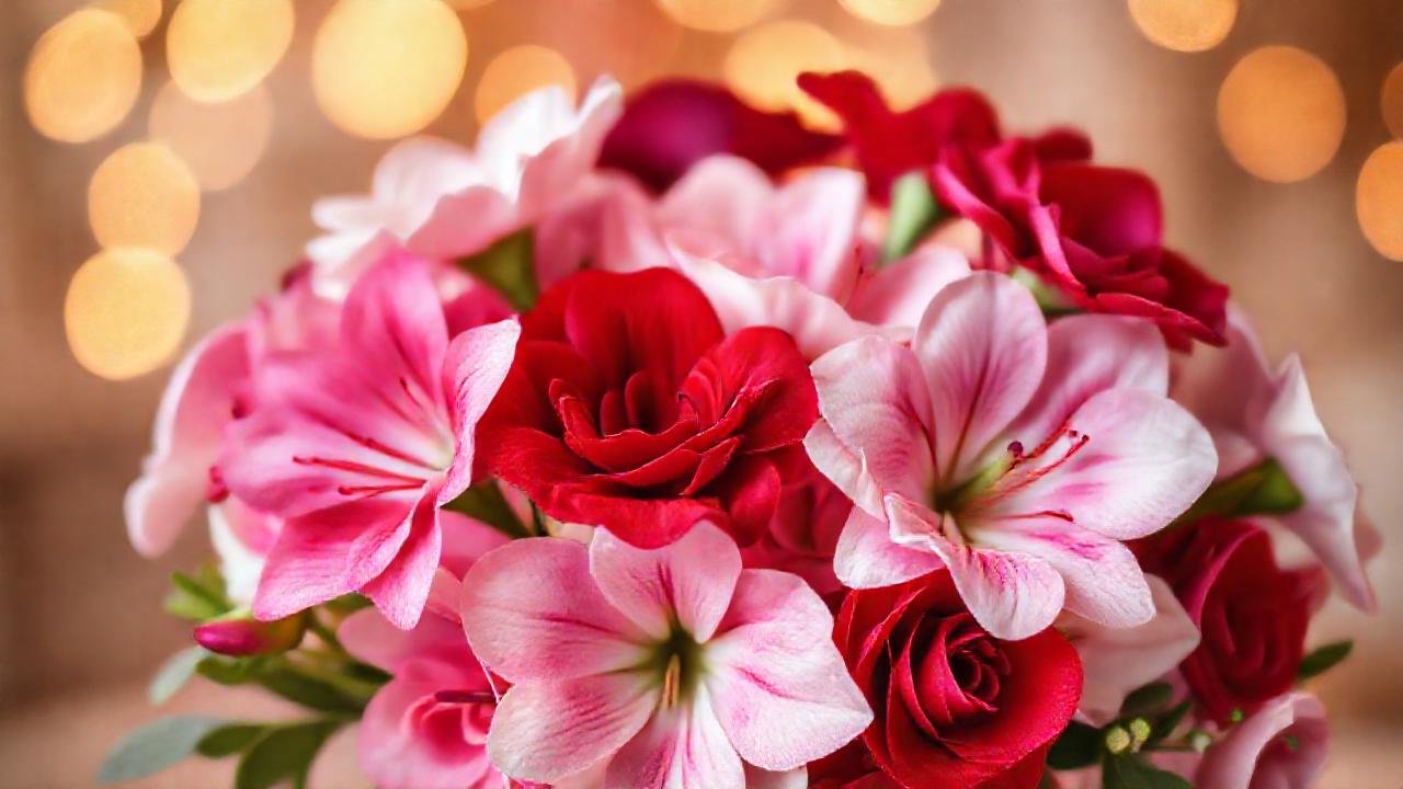 Un ramo romántico celebra San Valentín