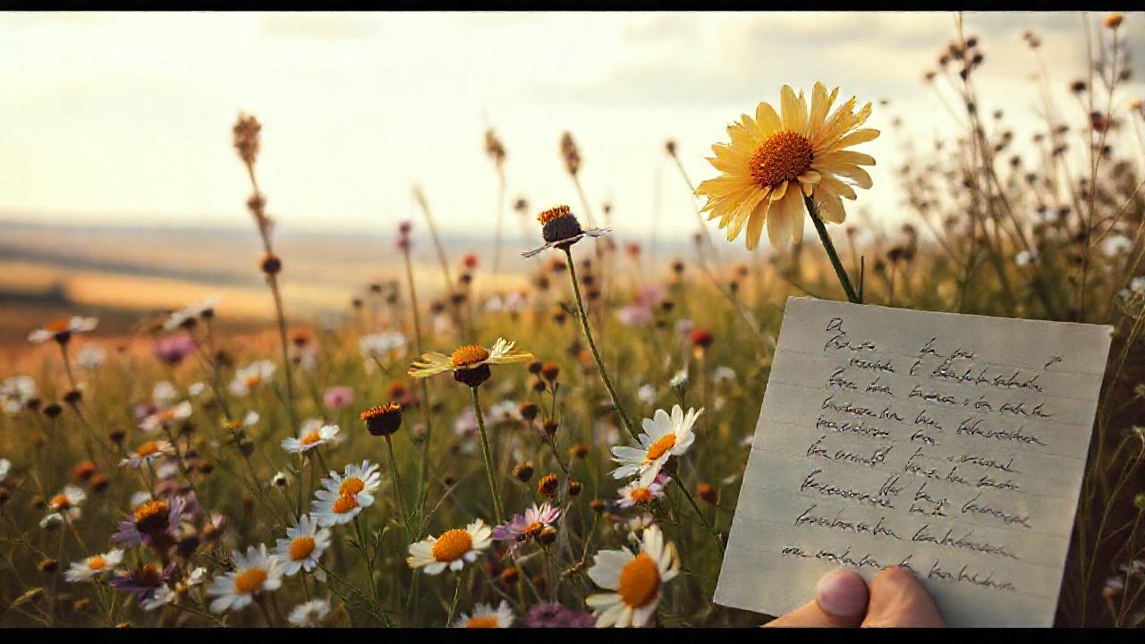 Flores silvestres evocan un recuerdo cálido