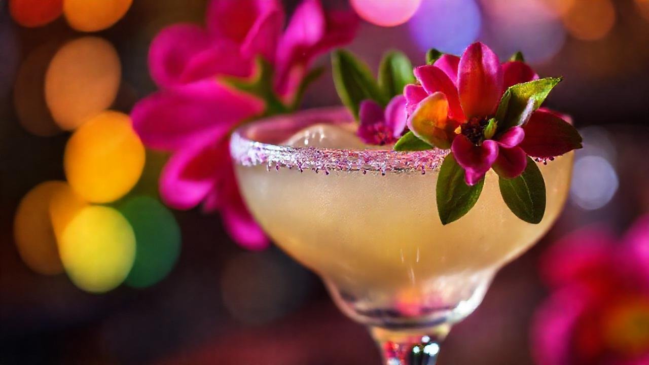 Margarita florida vibrante y artística