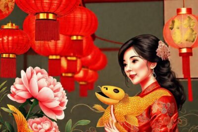 Fiesta china: colores vibrantes y tradición