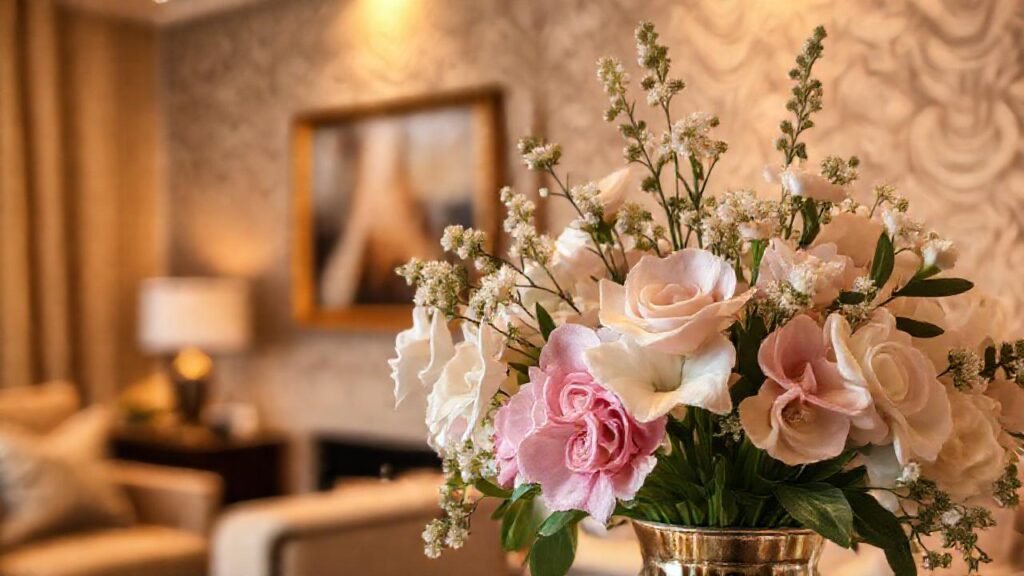 Un salón elegante y acogedor